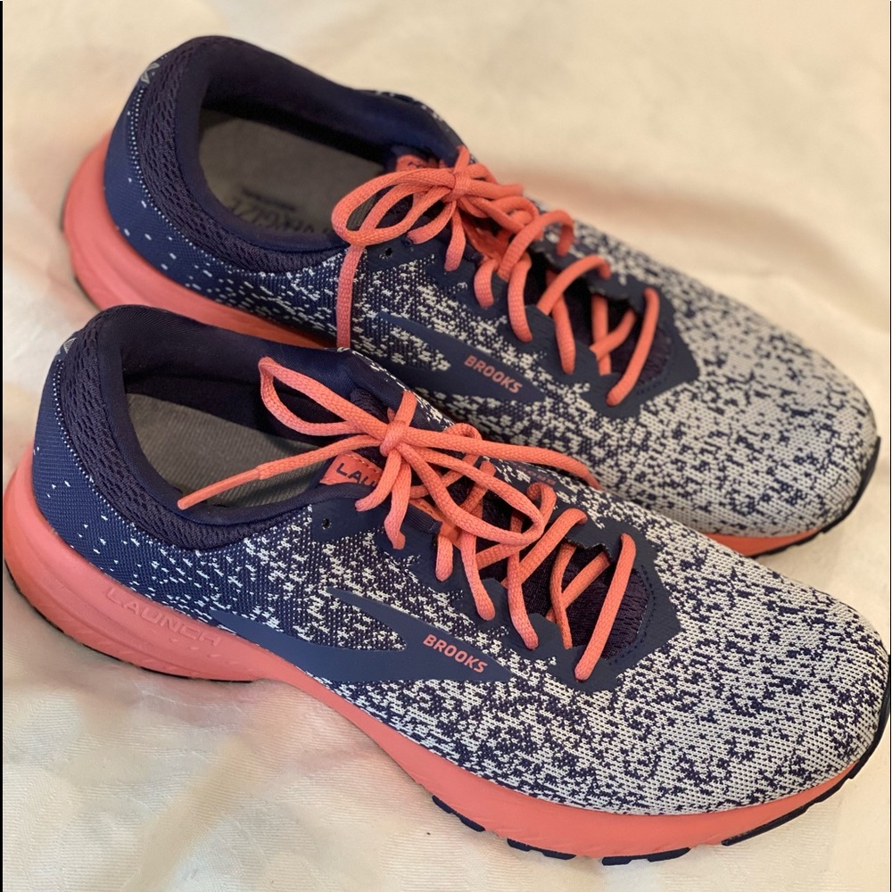 Brooks Launch Navy/Coral